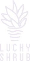 Lucky Shrub logo white